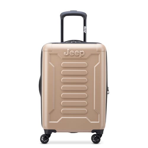 Jeep Jh004c Carry-on 20 Inch Hardside Expandable Luggage With Spinner Wheels In Sand