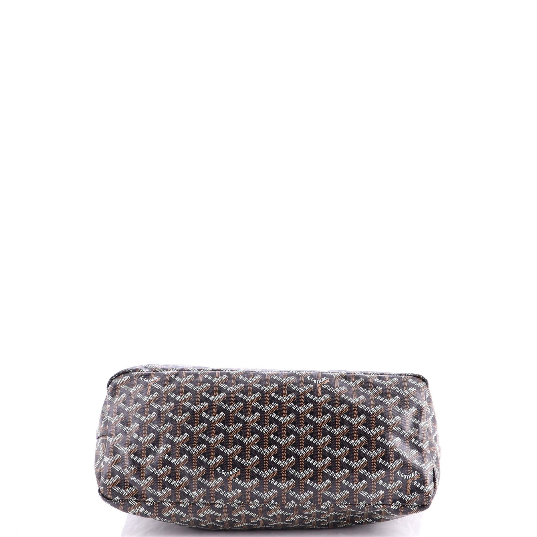 Pre-Owned Goyard Boheme Hobo Coated Canvas, Alternate, color, Brown