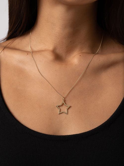 Saint And Sofia Saint + Sofia Star Necklace In Gold