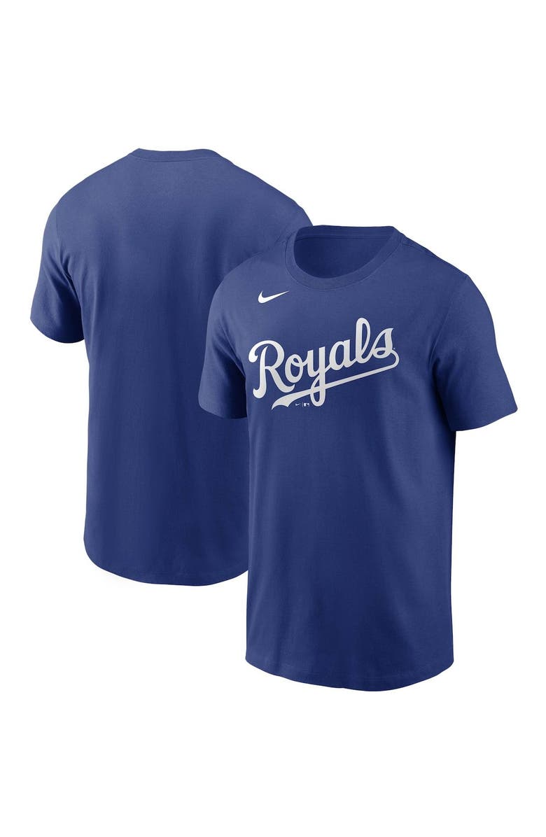 Nike Men's Nike Royal Kansas City Royals Team Wordmark T-Shirt, Alternate, color, Royal