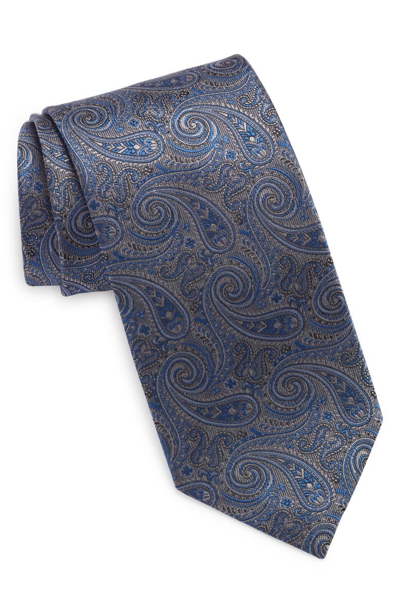 David Donahue Paisley Silk Tie, Main, color, 