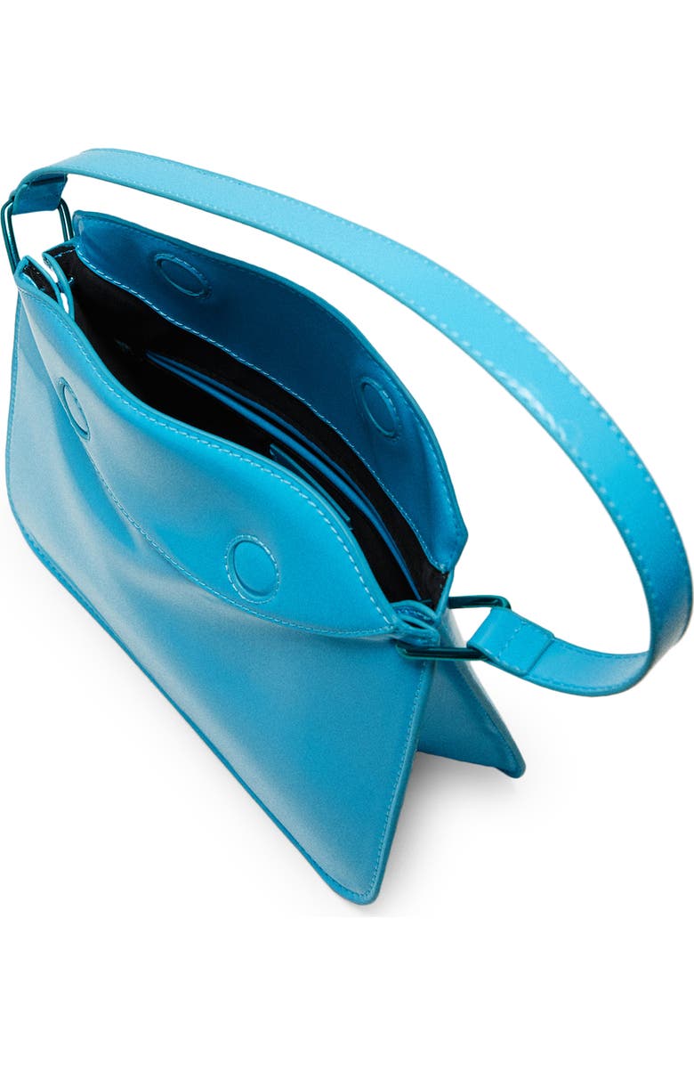 MANGO Faux Leather Baguette Bag, Alternate, color,