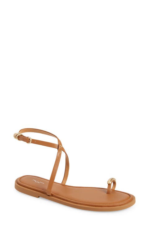 Geo Ring Ankle Strap Sandal (Women)