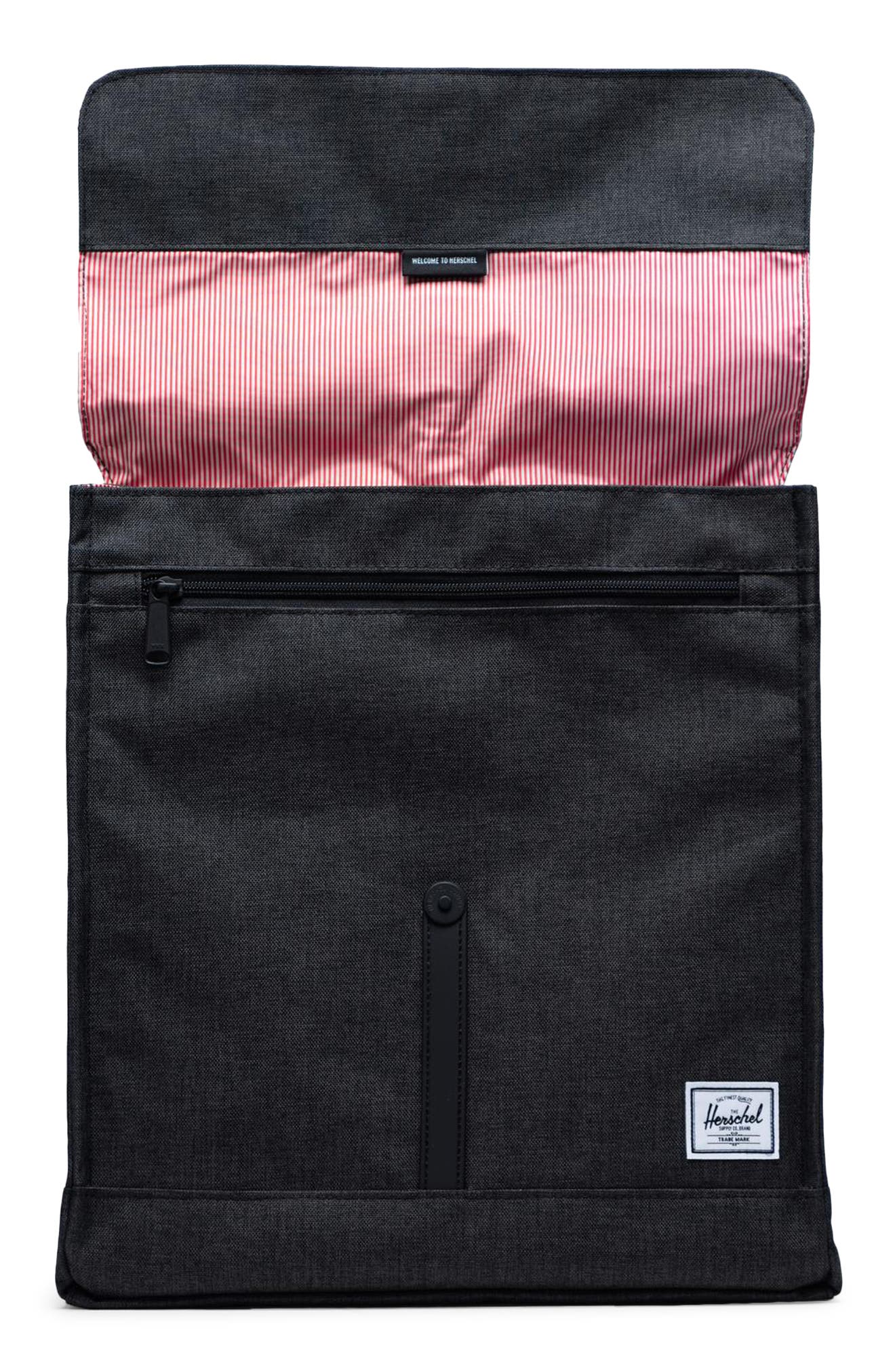 City Mid Volume Backpack, Alternate, color, BLACK CROSSHATCH/ BLACK