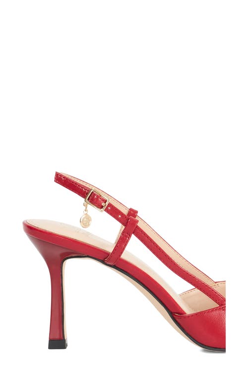Dune London Composure Pointed Toe Slingback Pump In Red