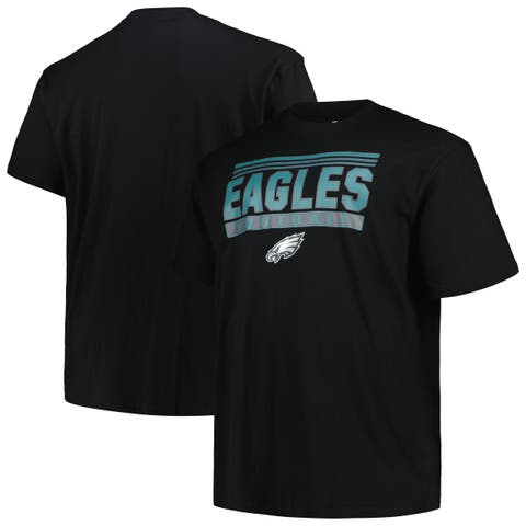 Men's Fanatics Branded Black Philadelphia Eagles Big & Tall Pop T-Shirt