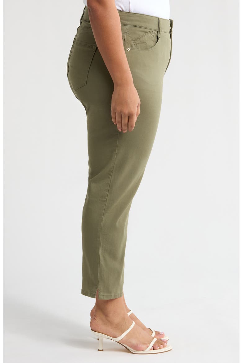 High Waist Ankle Straight Leg Pants, Alternate, color, LILY PAD