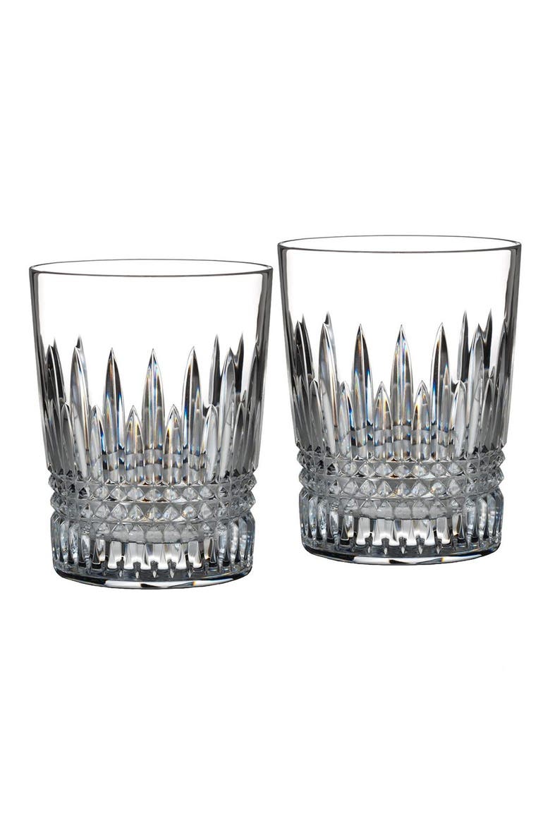 'Lismore Diamond' Lead Crystal Tumblers, Main, color, CLEAR