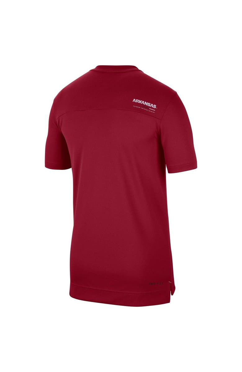 Nike Men's Nike Cardinal Arkansas Razorbacks 2022 Coaches UV Performance T-Shirt, Alternate, color, 