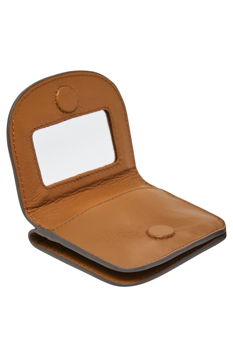 AIMEE Pucker Up Leather Card Case, Alternate, color, Latte