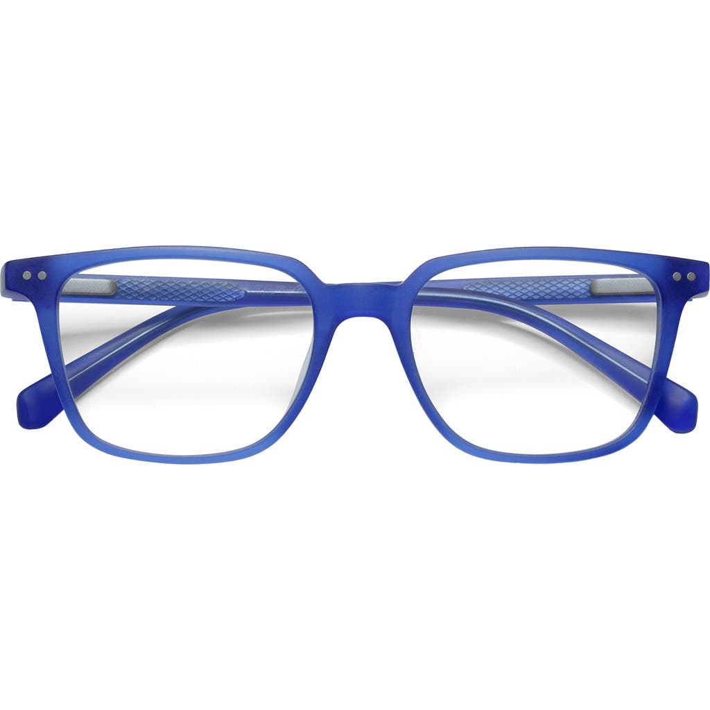 eyebobs C Suite 50mm Square Reading Glasses in Blue Crystal/Clear  product