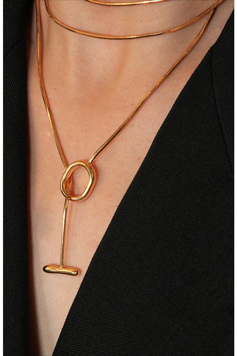 Whispers Vine Necklace, Alternate, color, Gold