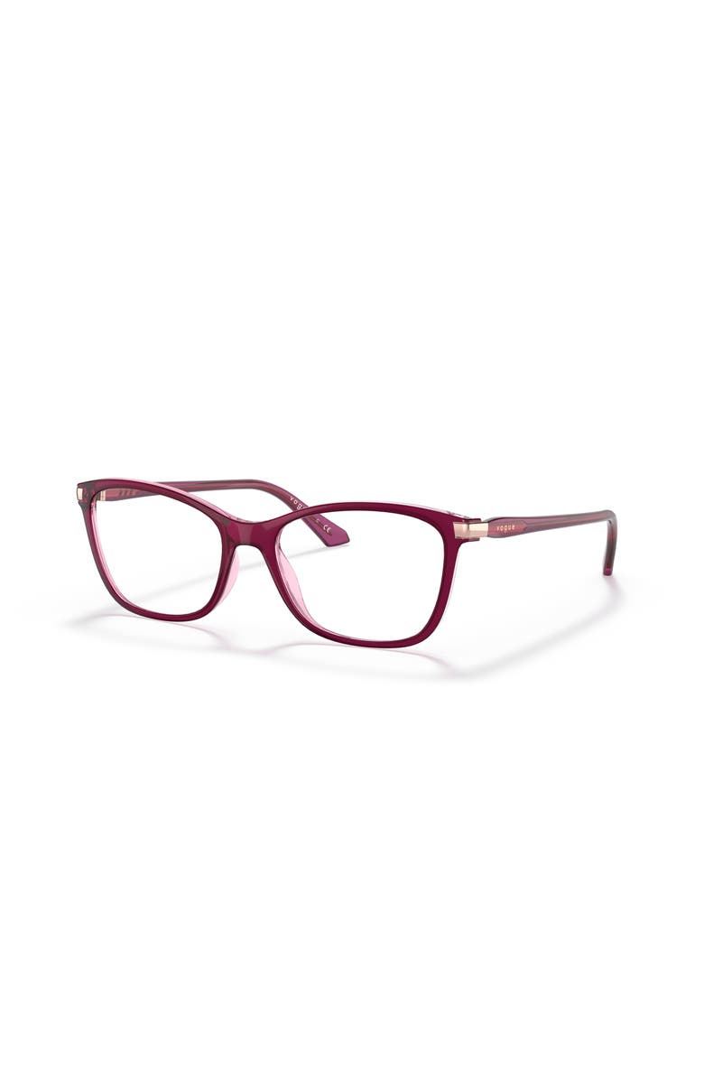 Vogue Eyewear 53mm Rectangle optical glasses, Main, color, Violet