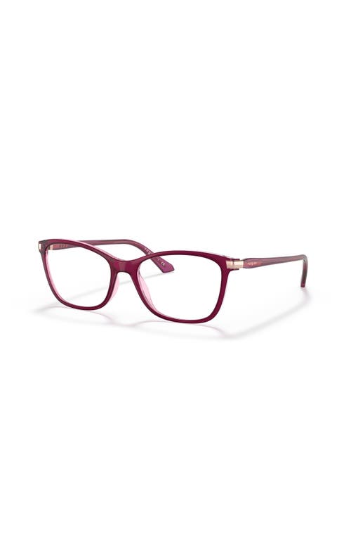 Vogue Eyewear 53mm Rectangle Optical Glasses In Purple