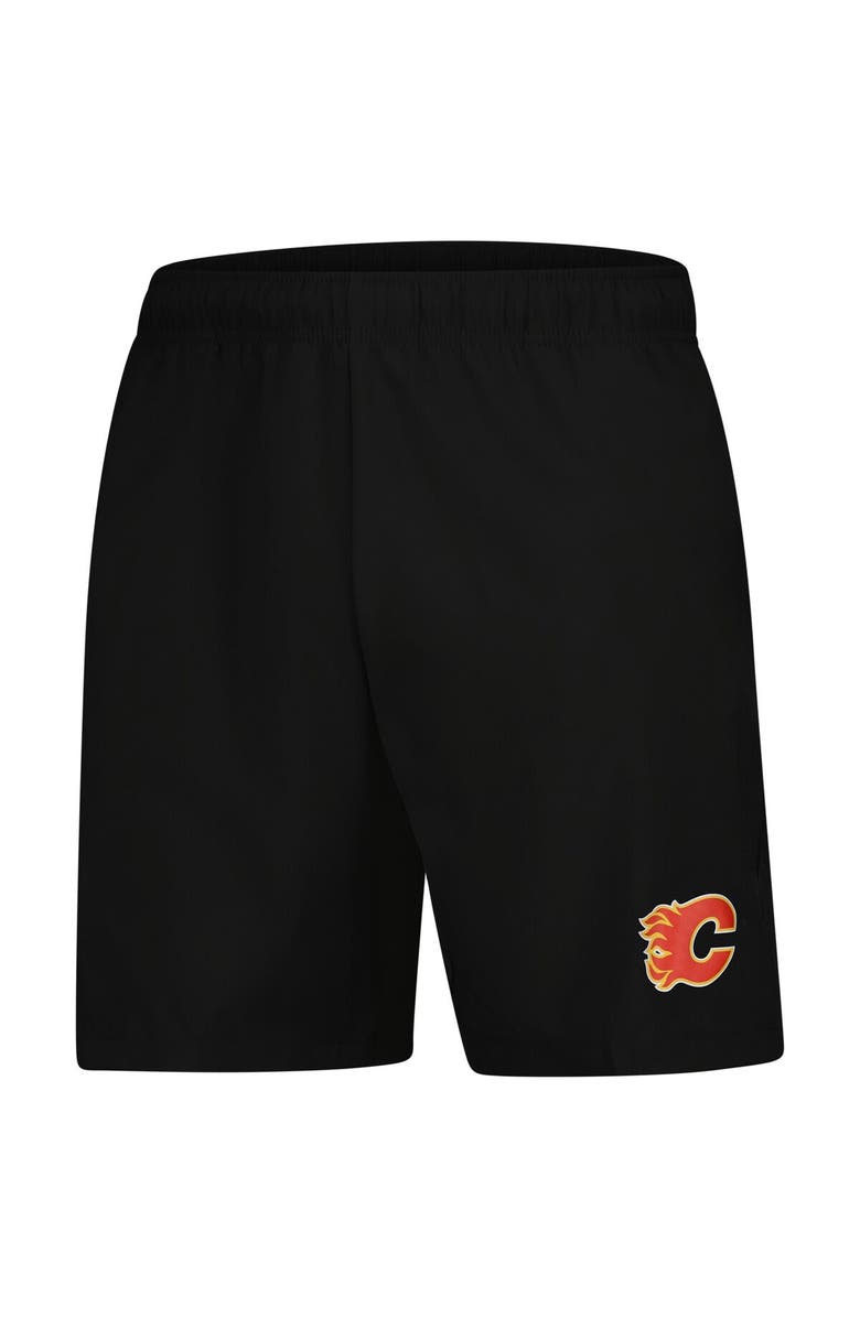 FANATICS Men's Fanatics  Black Calgary Flames Tech Training Shorts, Alternate, color, Black