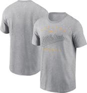 Nike Men's Nike Heather Gray Oakland Athletics Home Team Athletic Arch T-Shirt