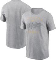 Nike Men's Nike Heather Gray Oakland Athletics Home Team Athletic Arch T-Shirt