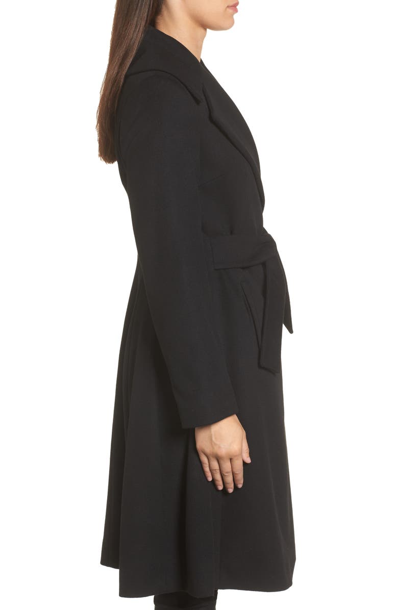 trina Trina Turk Luna Wool Blend Wrap Coat, Alternate, color, 