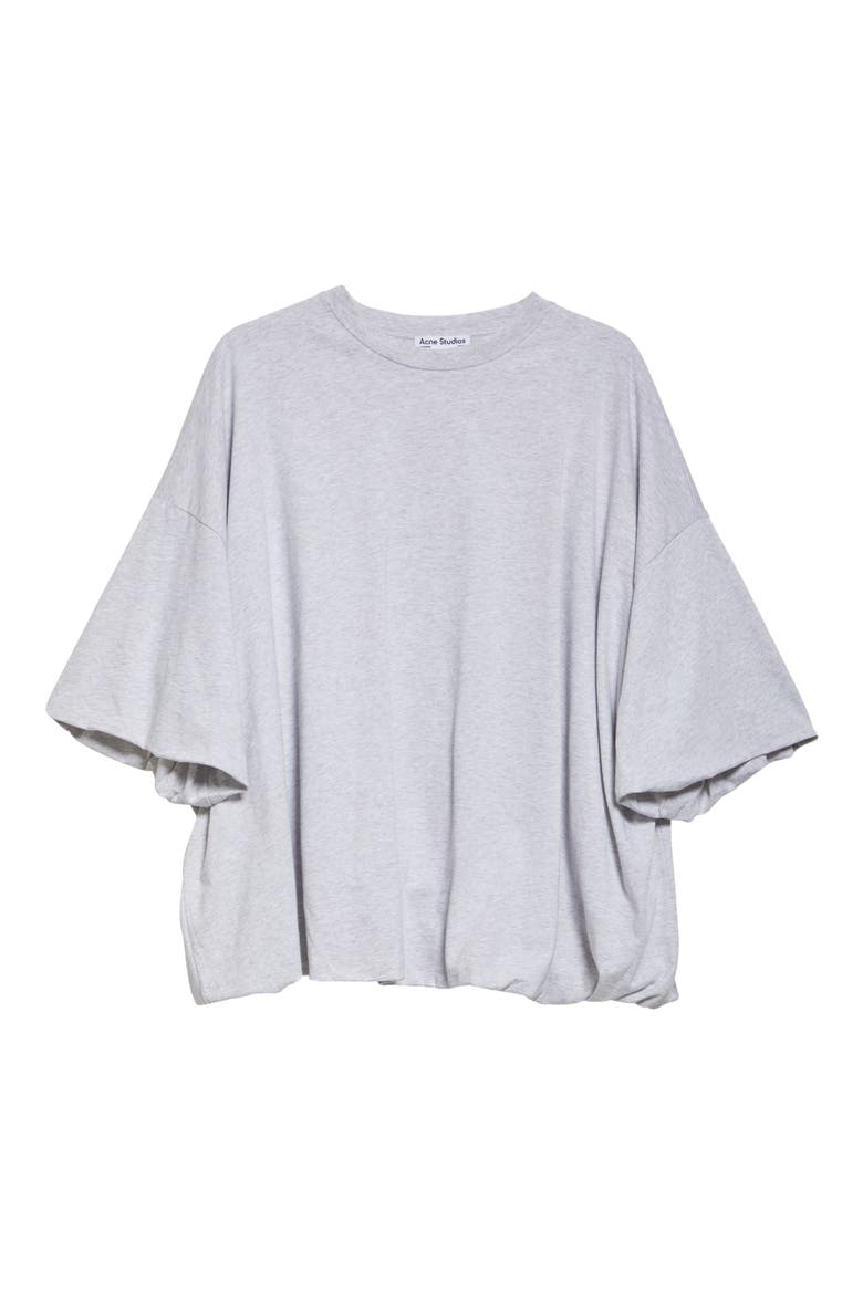 Eniko Bubble Hem Sweatshirt, Alternate, color, GREY MELANGE