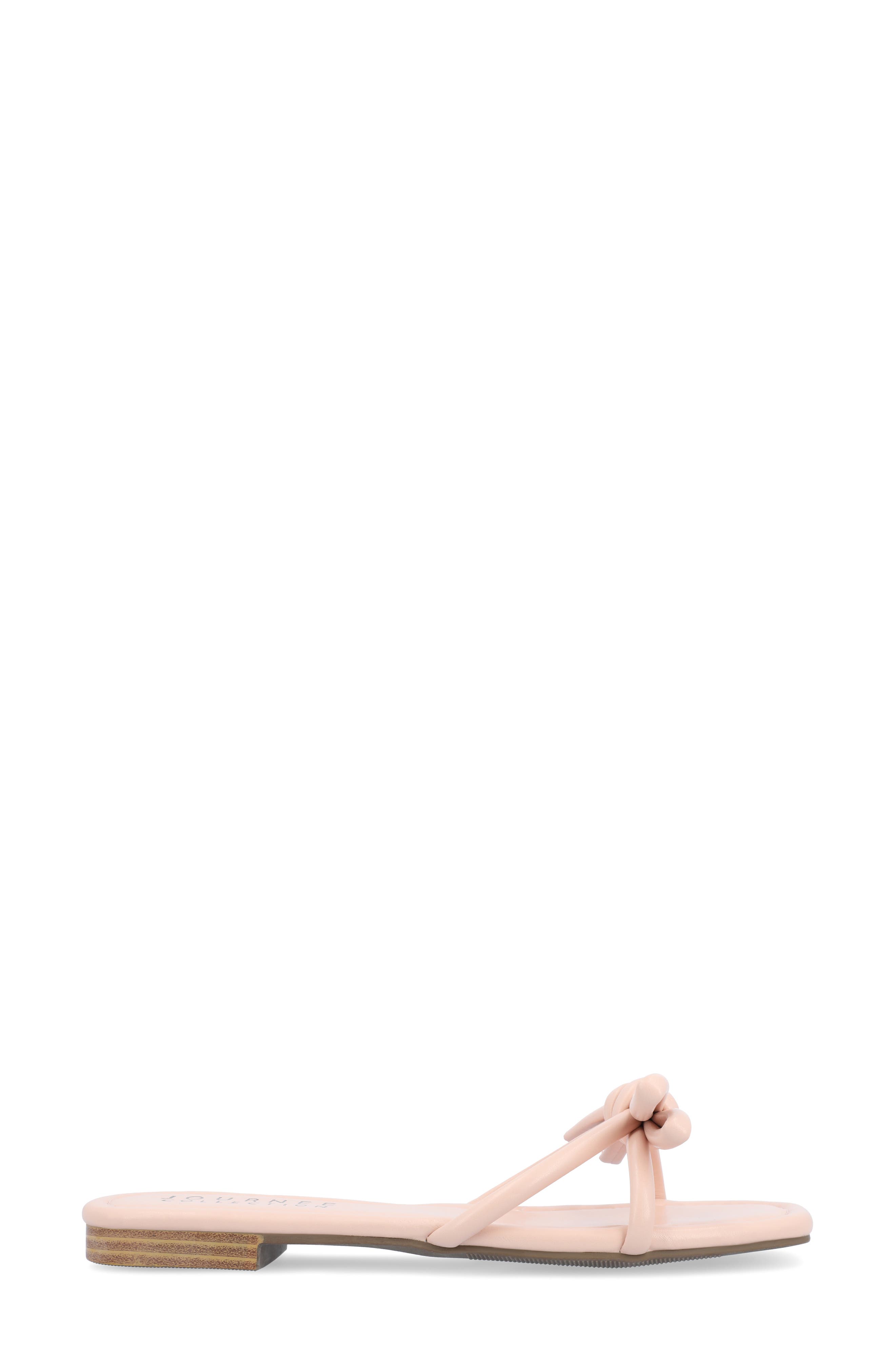 Soma Bow Sandal, Alternate, color, PINK