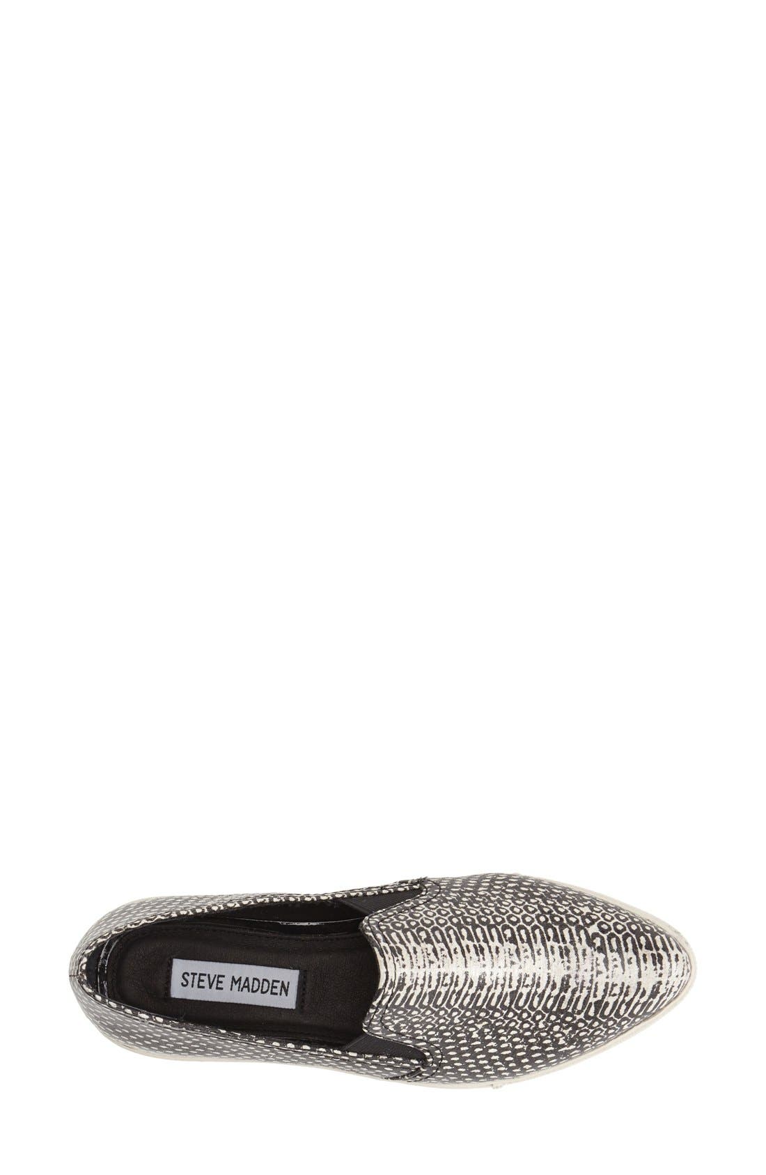 'Vicktori' Slip-On Sneaker, Alternate, color, BLACK/ WHITE SNAKE