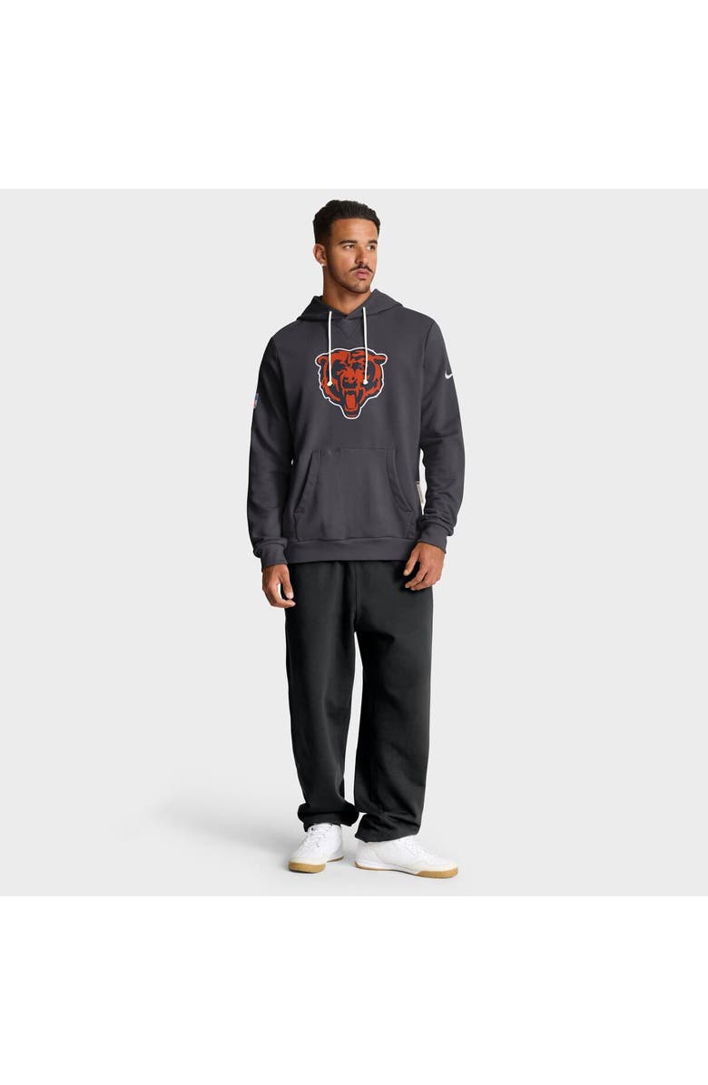 Nike Men's Nike Anthracite Chicago Bears Sideline Standard Issue Initial Home Dri-FIT Hoodie, Alternate, color, Anthracite