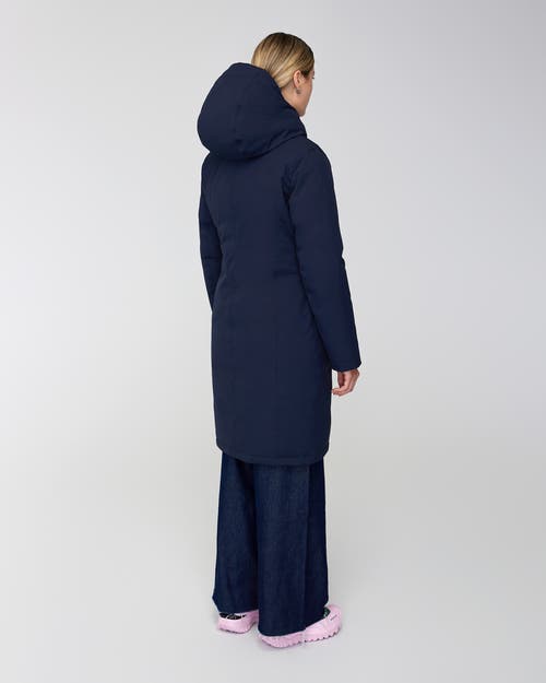 Quartz Co. Fermont | Hooded Down Winter Jacket In True Navy