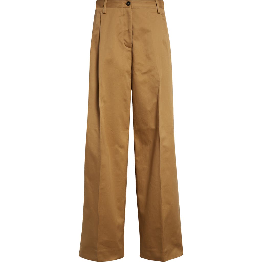 Acne Studios Pingo Trench Twill Trousers In Faded Ochre Drv