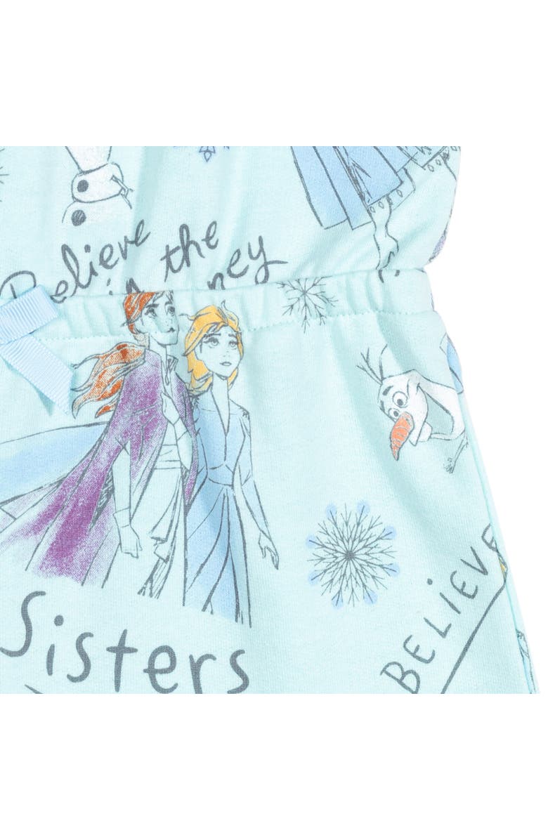 Disney Sleeveless Skater Romper, Alternate, color, Frozen Blue