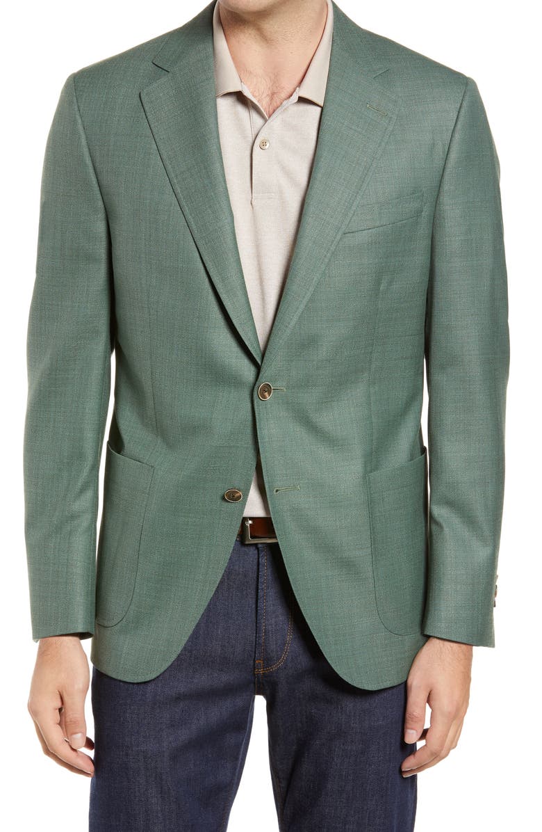 Peter Millar Classic Fit Wool Sport Coat, Main, color,
