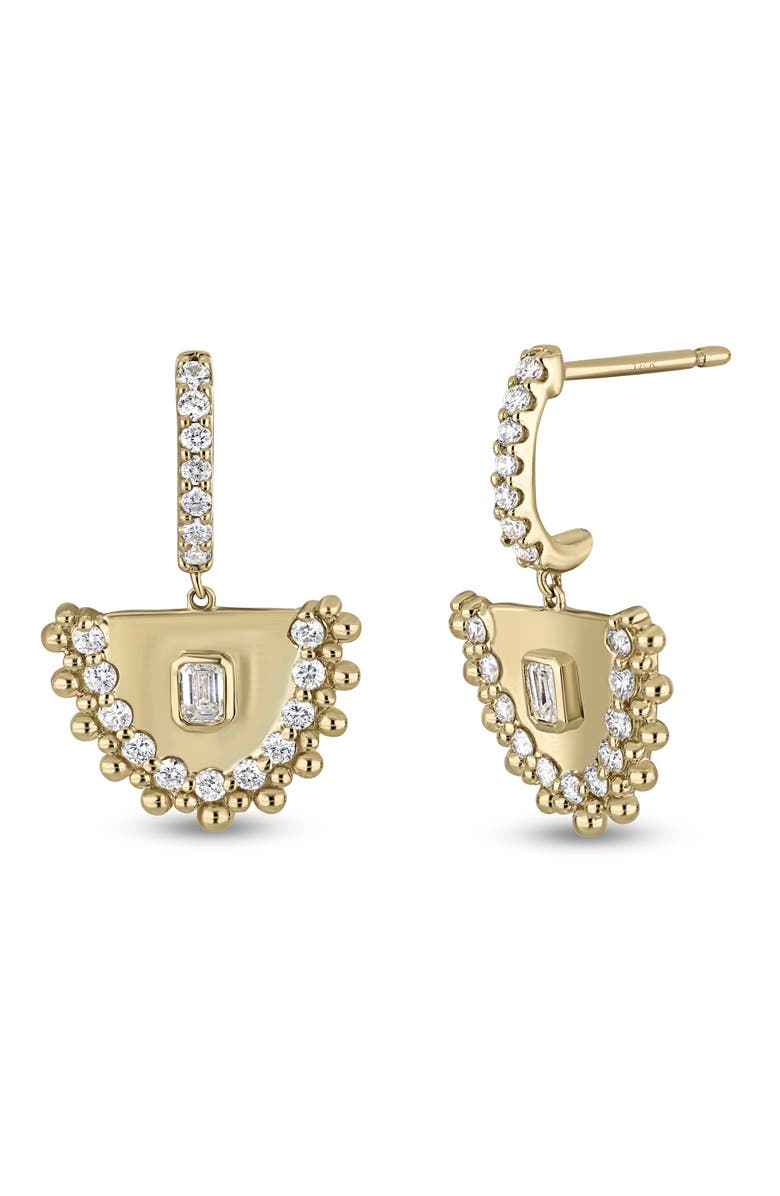 Bony Levy 18K Gold Mykonos Diamond Drop Earrings, 21mm, Main, color, 18Ky Gold