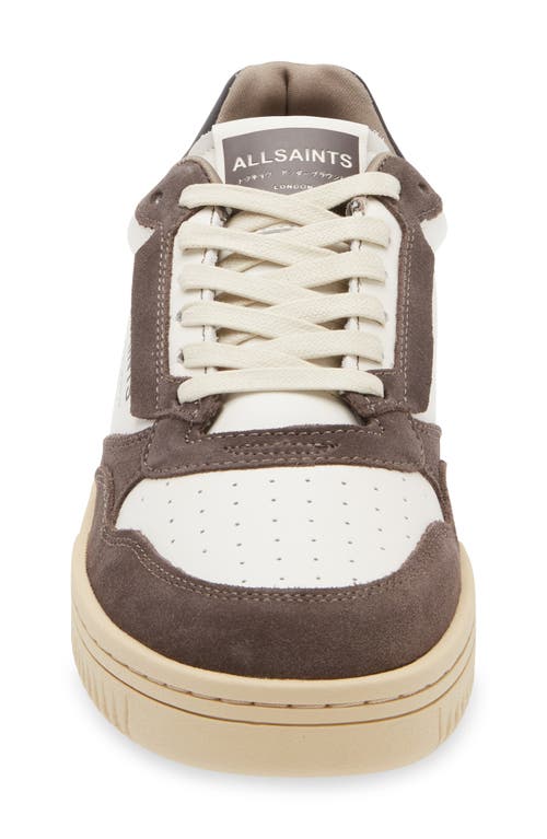 Shop Allsaints Regan Low Top Sneaker In White/grey/black
