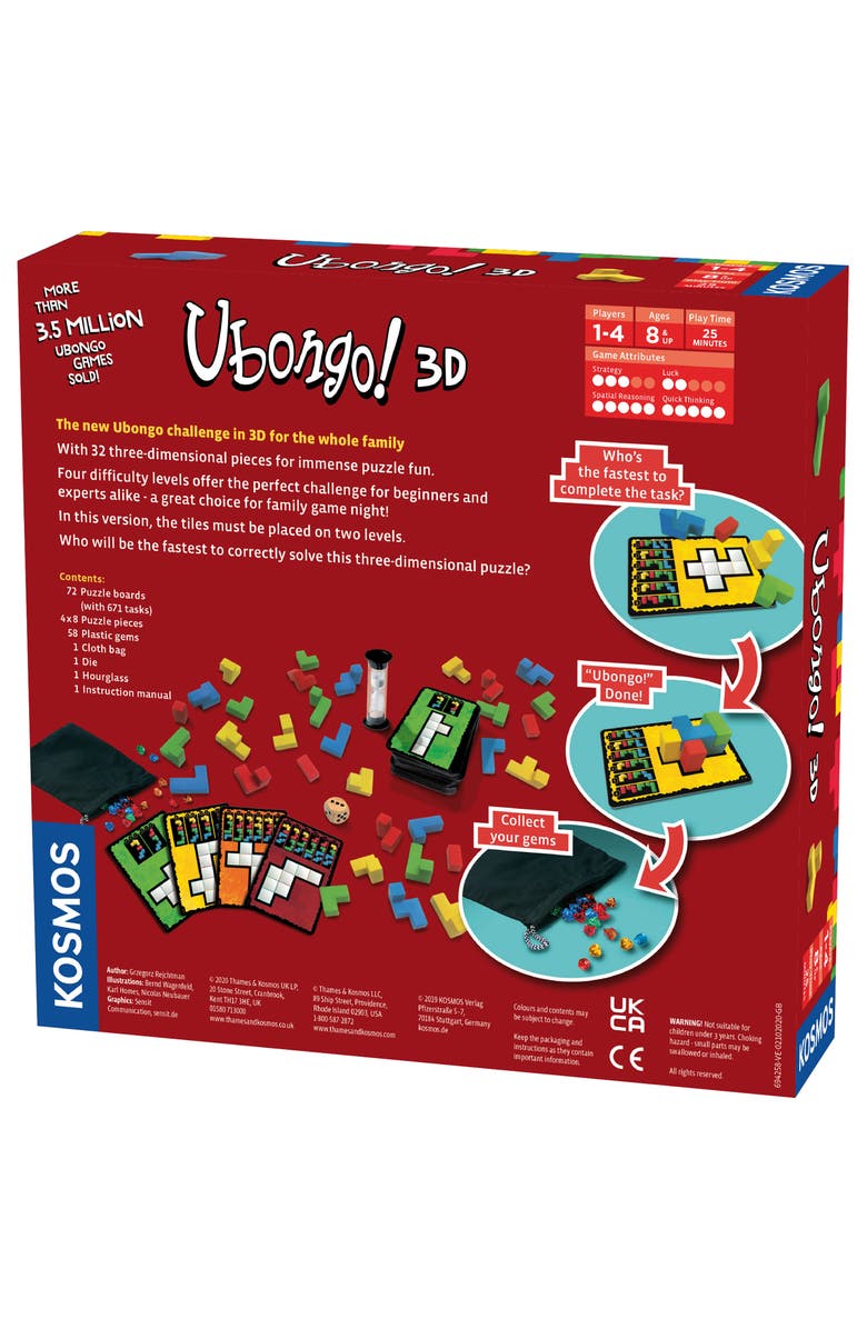 Thames & Kosmos Ubongo 3D Game, Alternate, color, Multicolored