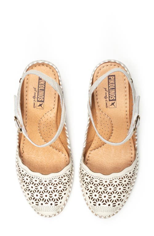 Pikolinos Vila Espadrille Wedge In Nata