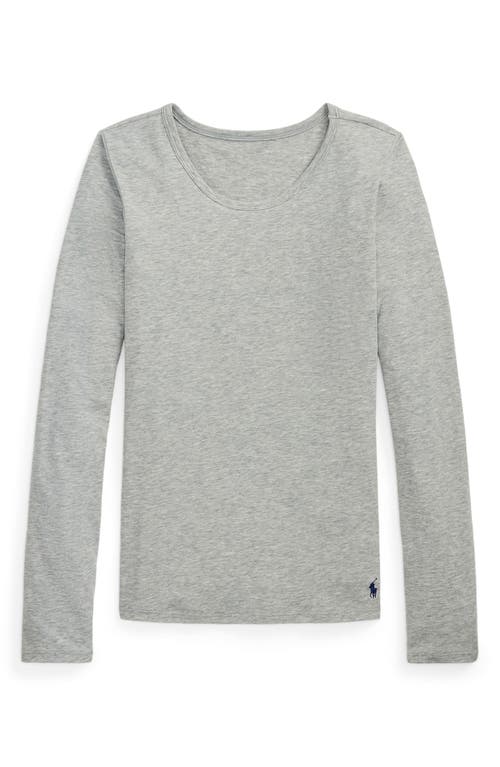 Polo Ralph Lauren Baselayer Stretch Cotton T-shirt In Gray