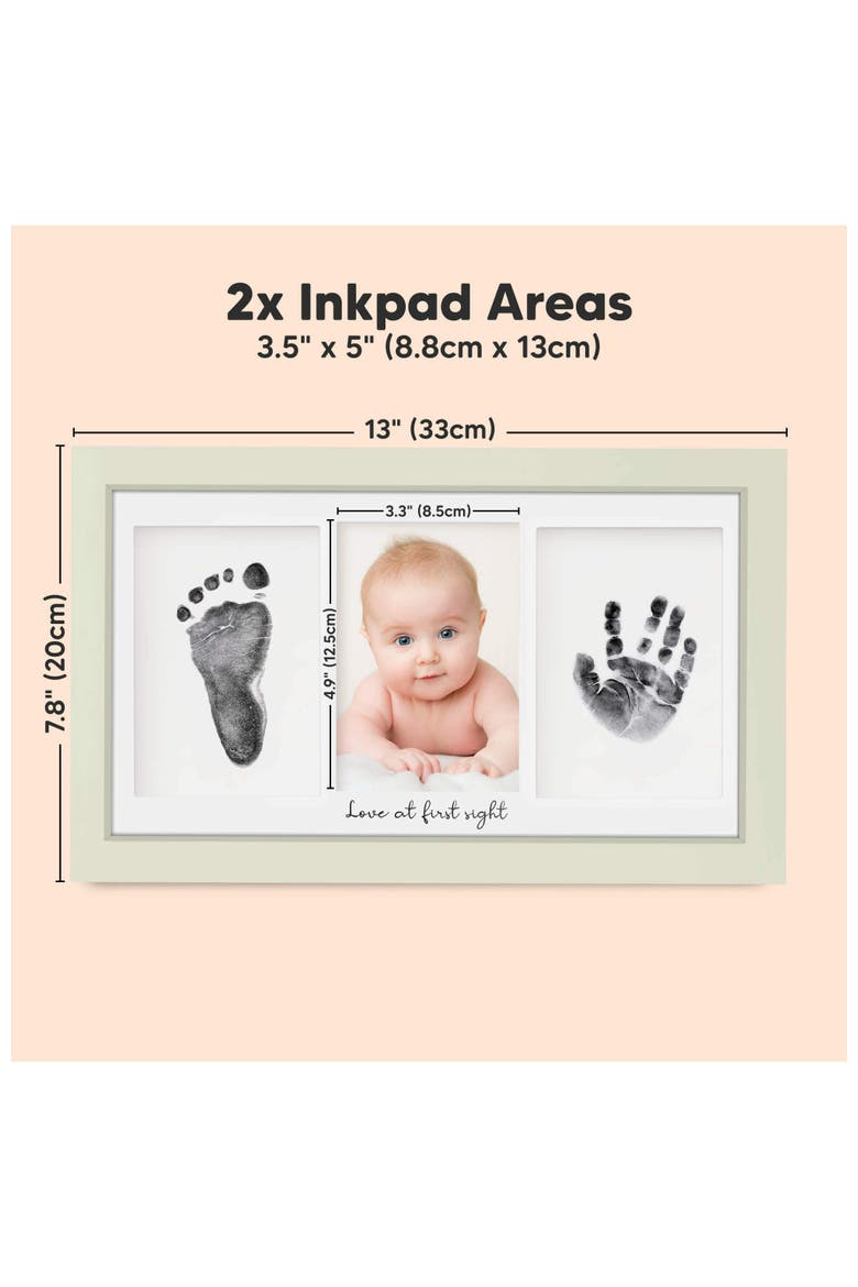 Duo Clean Touch Inkless Hand & Footprint Frame Kit, Alternate, color, Sage