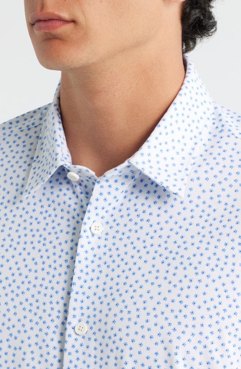 BOSS Roan Kent Slim Fit Button-Up Shirt, Alternate, color, Light/ Pastel Blue Dots