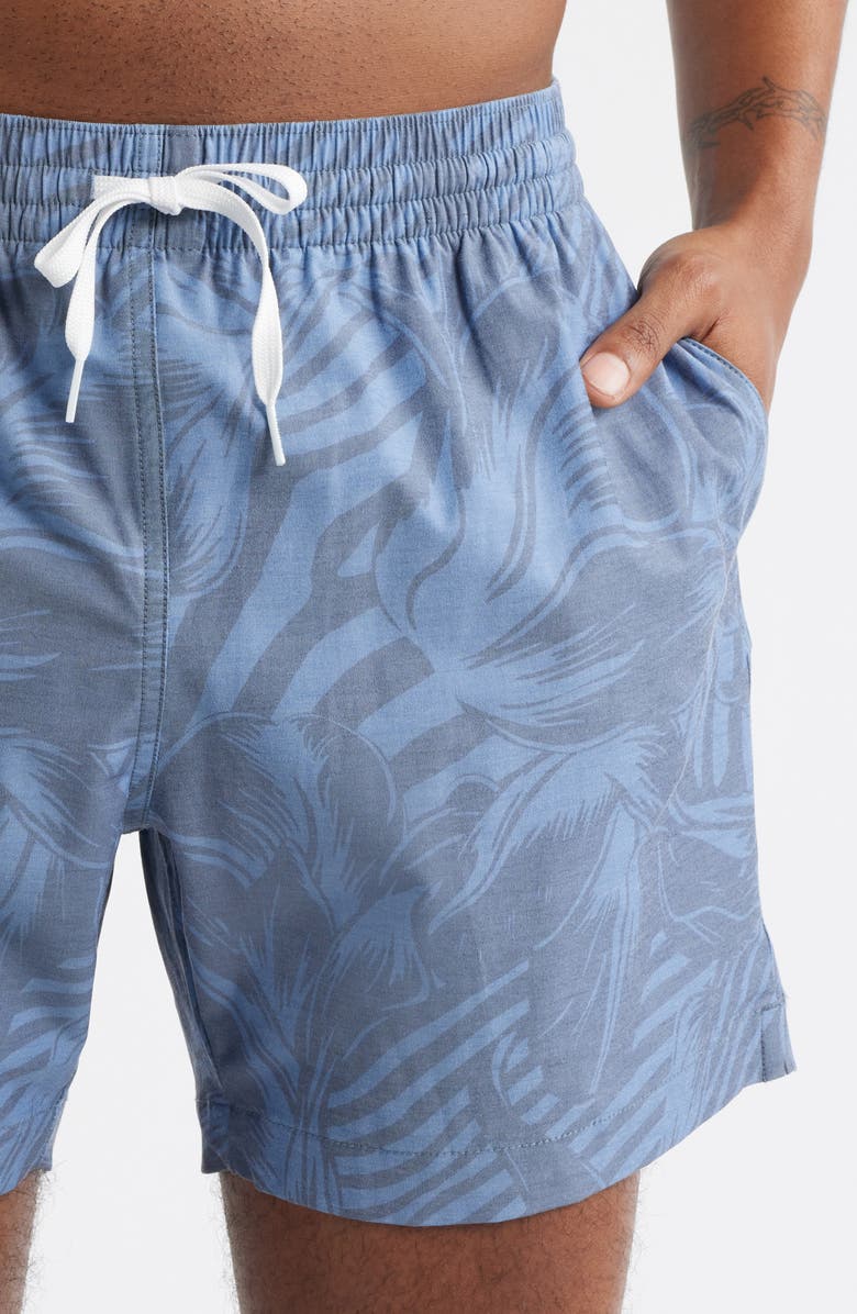 Chubbies Indigo Crazies 5.5-Inch Swim Trunks, Alternate, color, Navy