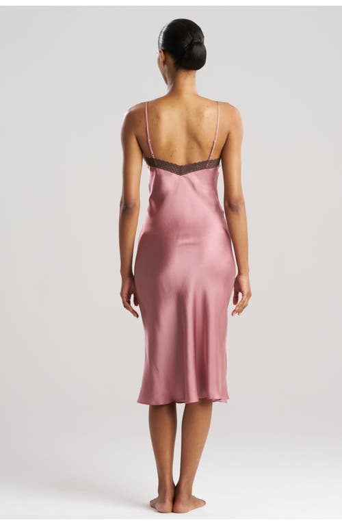 Natori Ashley Icon Gown With Lace In Pink