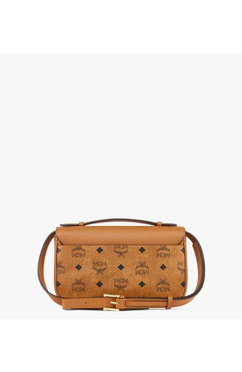 Shop Mcm Tracy Crossbody In Cognac