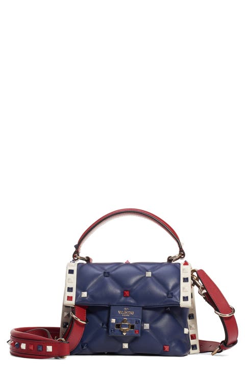 Mini Candystud Top Handle Leather Satchel