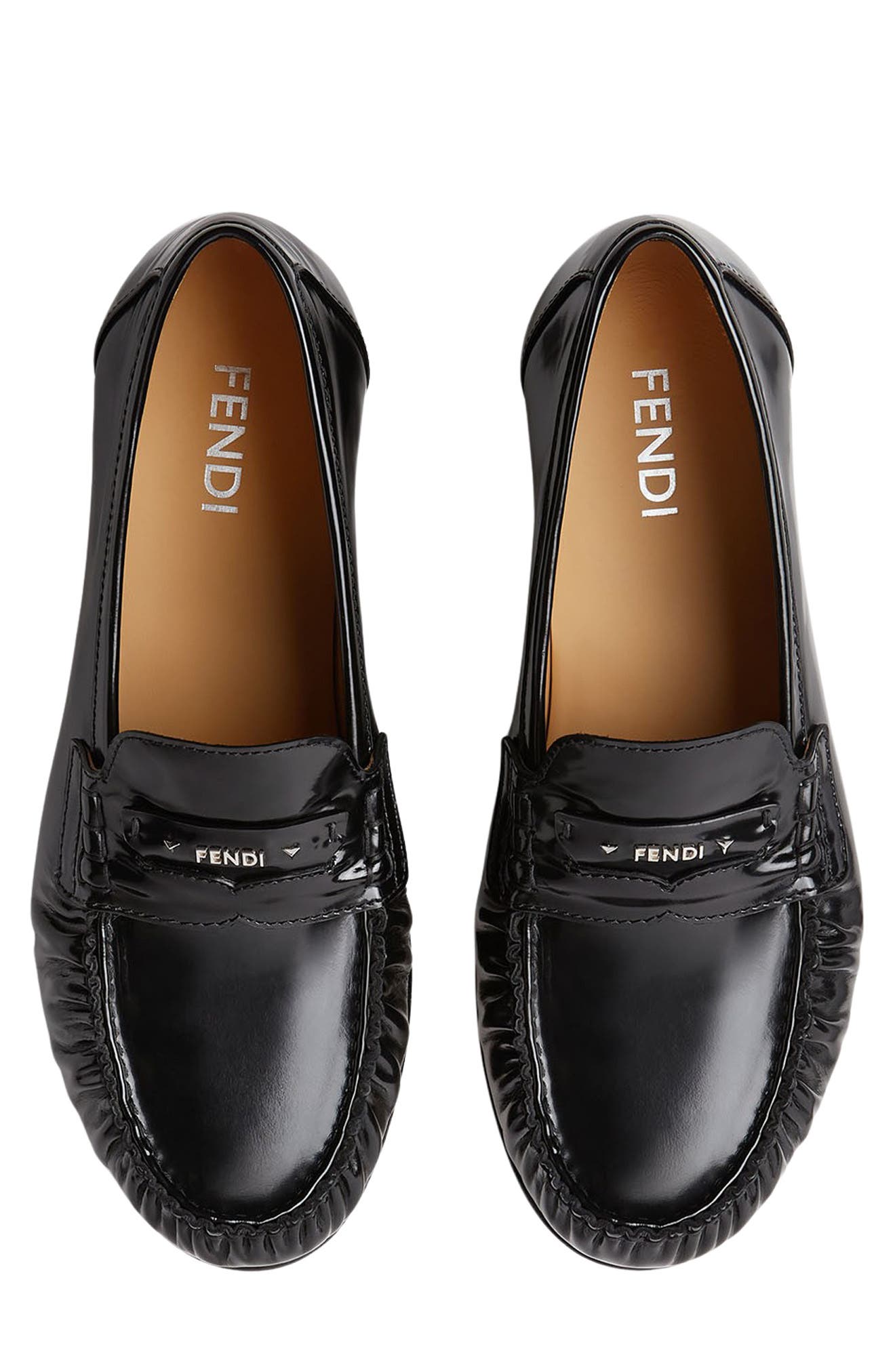 Scrunch Penny Loafer, Alternate, color, NERO