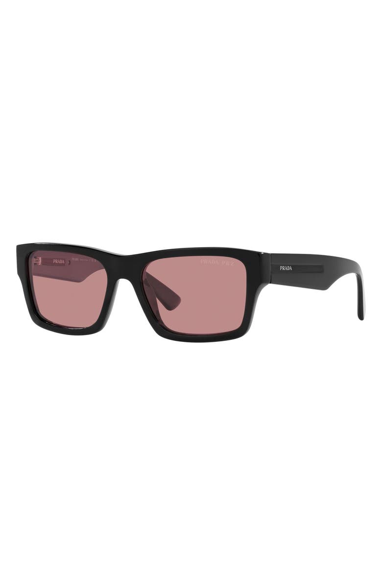 Prada 57mm Gradient Square Sunglasses, Alternate, color, 