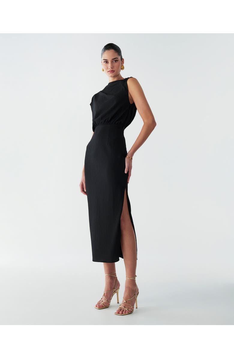 BWLDR Alias Midi Dress, Alternate, color, Black