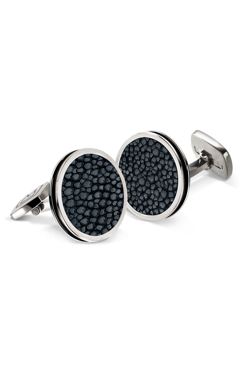 M-Clip<sup>®</sup> Stingray Cuff Links, Main, color, Black