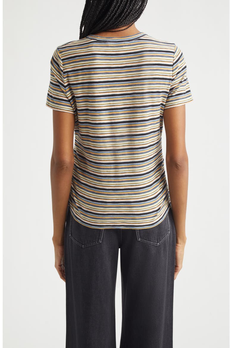 Bouvet Stripe Cotton T-Shirt, Alternate, color, VARIEGATED MULTI STRIPE