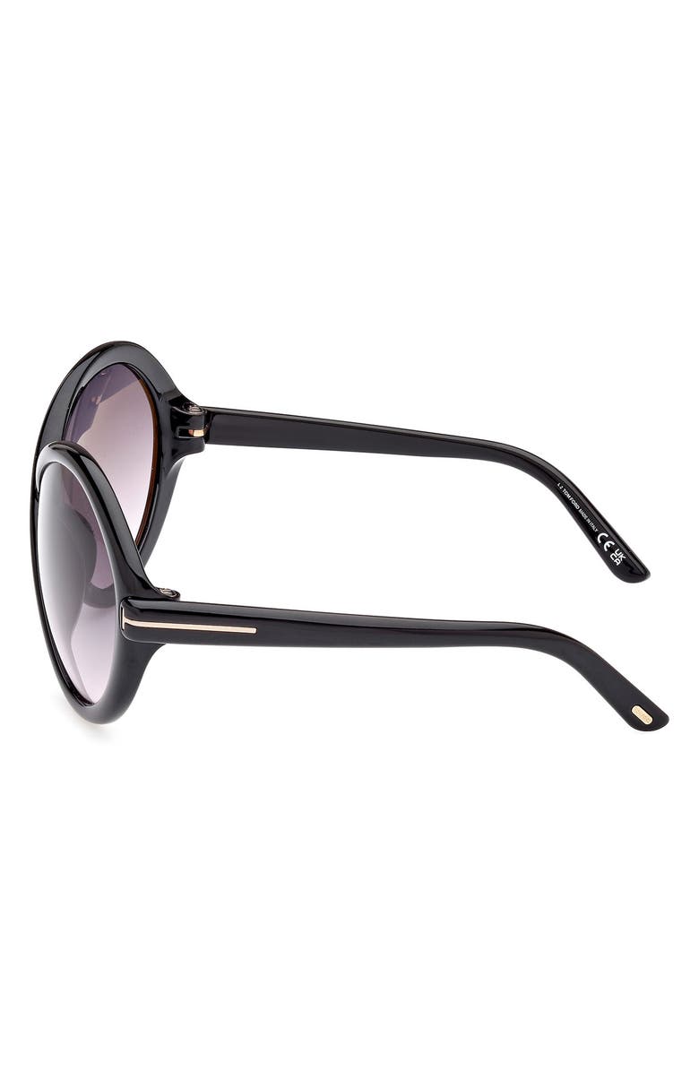 TOM FORD 68mm Gradient Butterfly Sunglasses, Alternate, color,