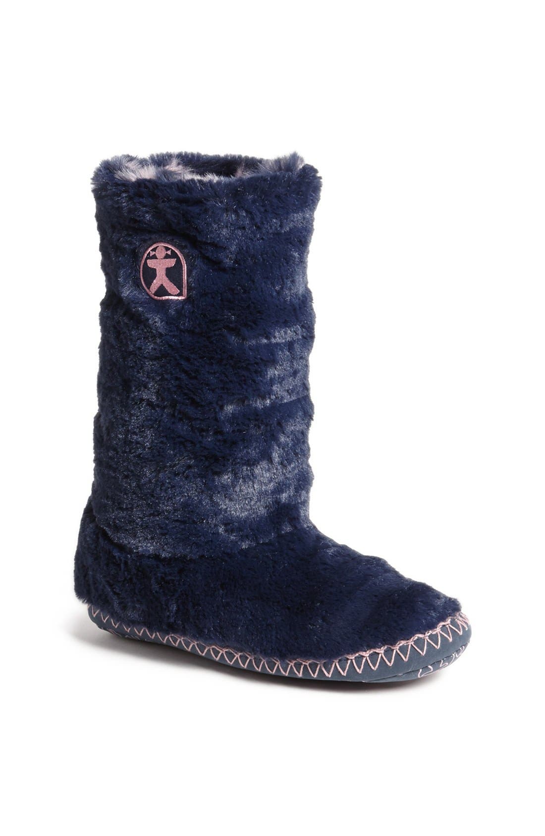 BEDROOM ATHLETICS 'Sophia' Faux Fur Bootie Slipper, Main, color, 