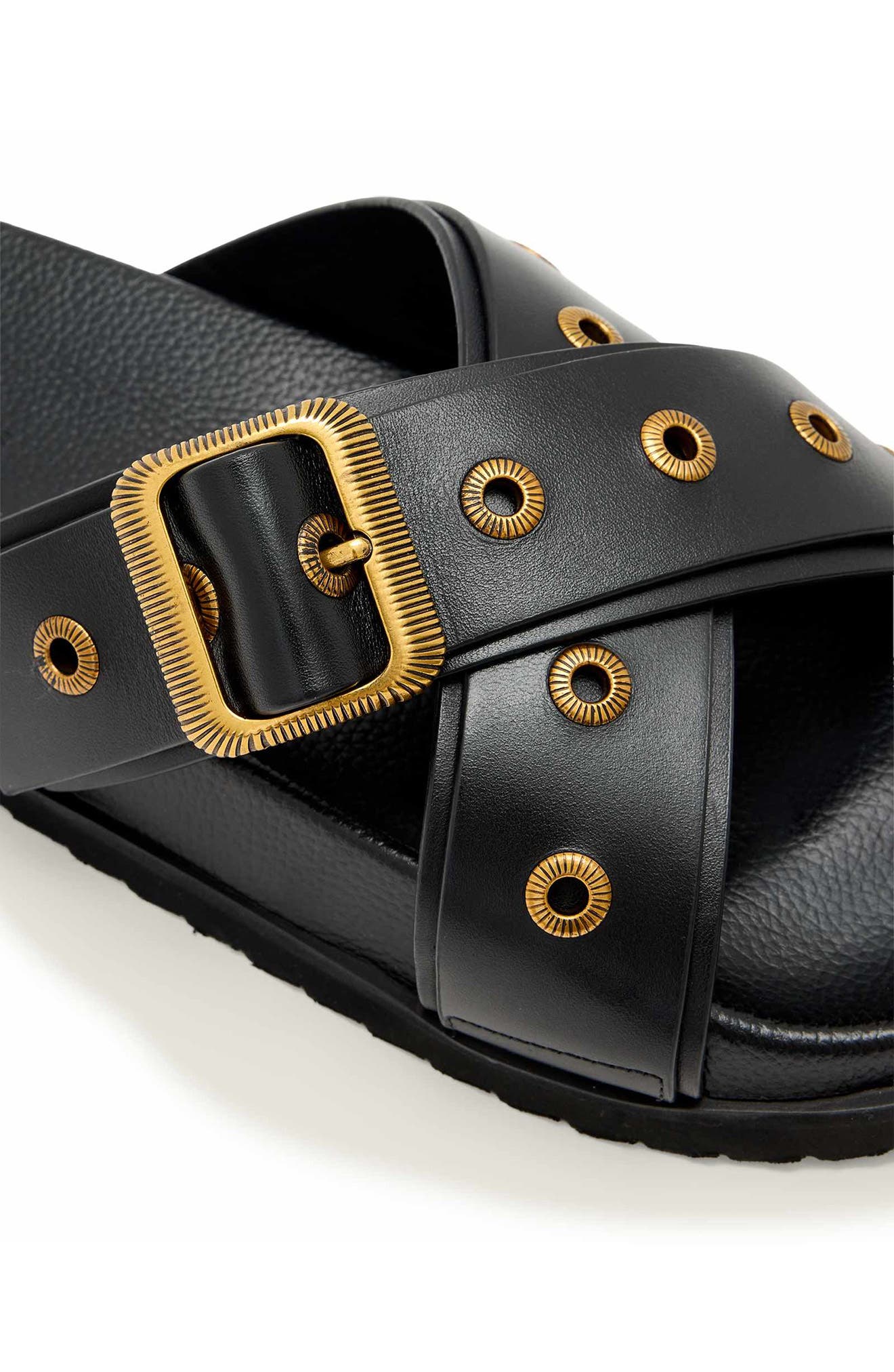 AllSaints Suki Western Sandal, Alternate, color, 