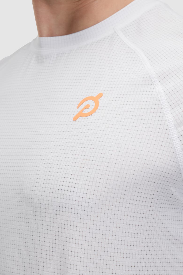 Grid Jacquard Colorblock Short Sleeve Tee, Alternate, color, BRIGHT WHITE